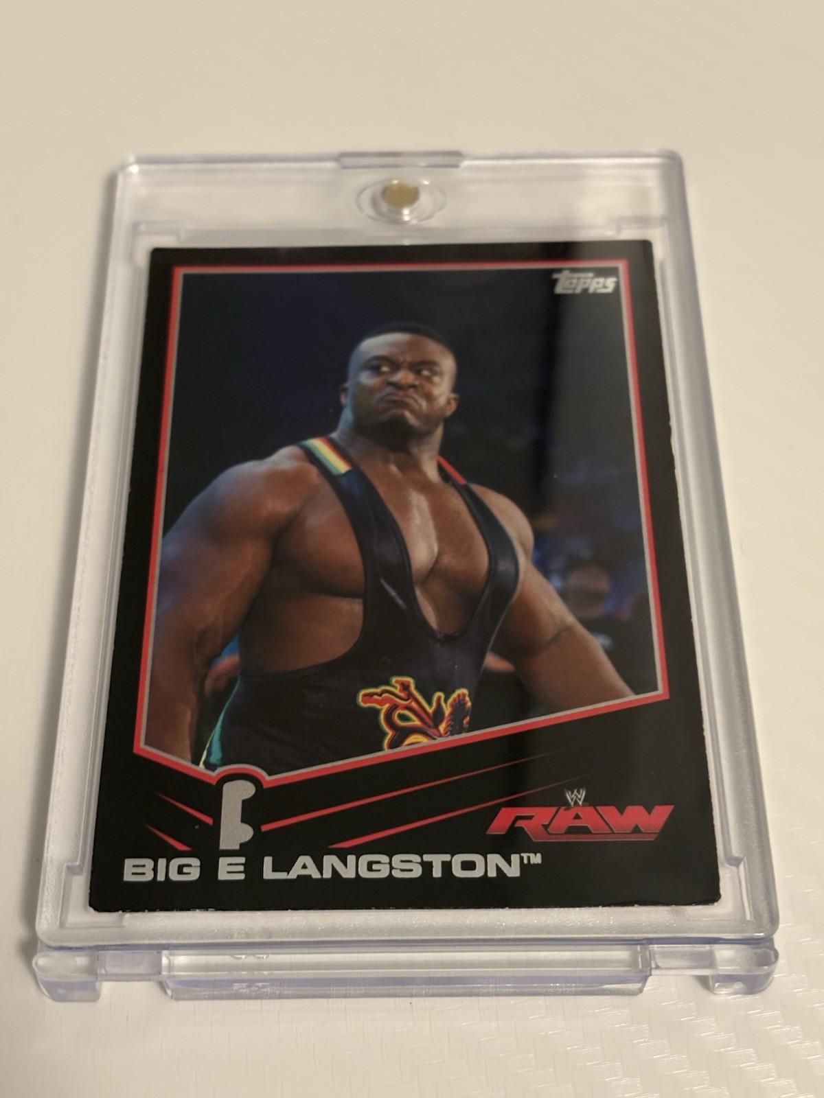 2013 Topps WWE Big E Langston Black Parallel Rookie Card