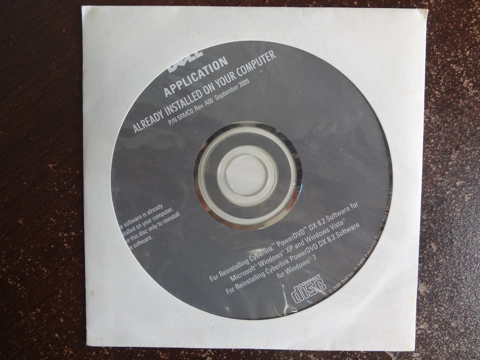 Dell Cyberlink PowerDVD DX 8.2 + Dell Webcam Central Software CDs NEVER OPENED - Image 3 of 4