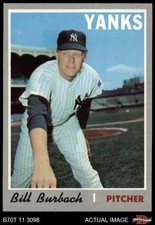 1970 Topps #167 Bill Burbach Yankees 6.5 - EX/MT+