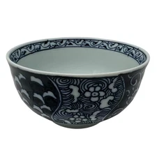 Takahashi San Francisco Japan 5.25" Bowl Blue & White Chinoiserie