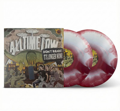 All Time Low DON'T PANIC IT'S LONGER NOW Maroon Color Vinyl NEW! Rare Hot Topic!