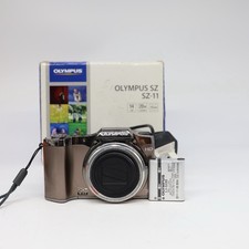 Olympus SZ-11 14.0MP Digital Compact Camera With Charger, Silver - Tested