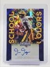 JUSTIN JEFFERSON 2020 CONTENDERS DRAFT SCHOOL COLORS DIAMOND AUTO /15 Q6484