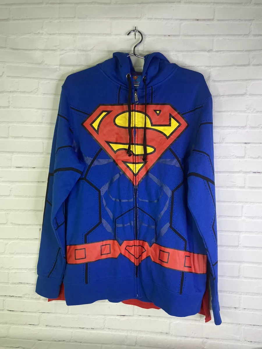 Superman hoodie with cape sales