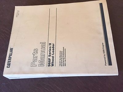 CAT CATERPILLAR 966F SERIES II WHEEL LOADER PARTS CATALOG MANUAL BOOK 1SL SEBP22