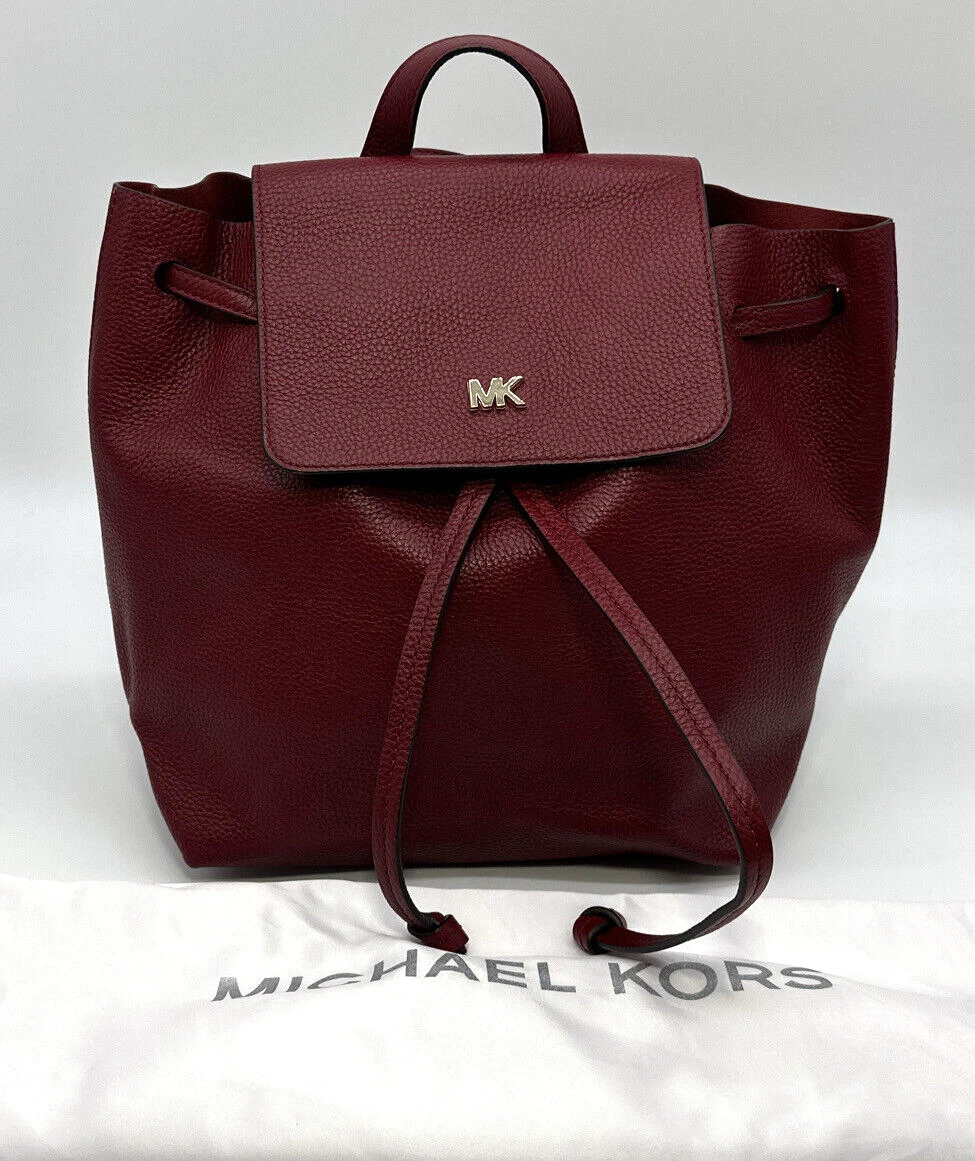 Junie medium pebbled leather clearance backpack