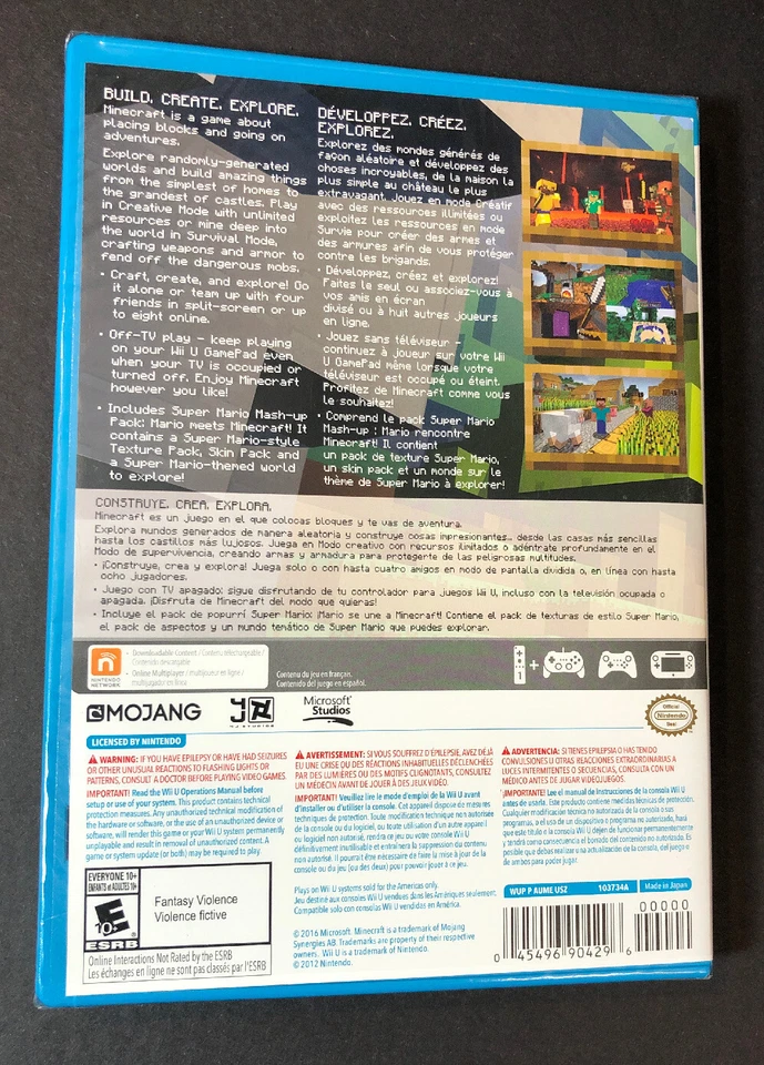 Minecraft [ Wii U Edition ] (Wii U) NEW - Image 2 of 4