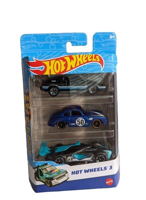 Hot Wheels 2022 3 Pack Blue Porsche