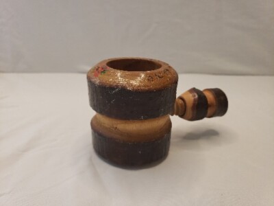 Vintage Wood Screw Nutcracker Light Brown