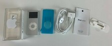 Apple iPod Nano Silver Blue Skin Charger Case Bundle 2nd Generation A1199 2006