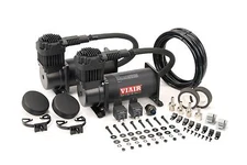 VIAIR Dual 380C Stealth Black Truck Mount Air Compressors Kit - 12 Volt, 200 PSI