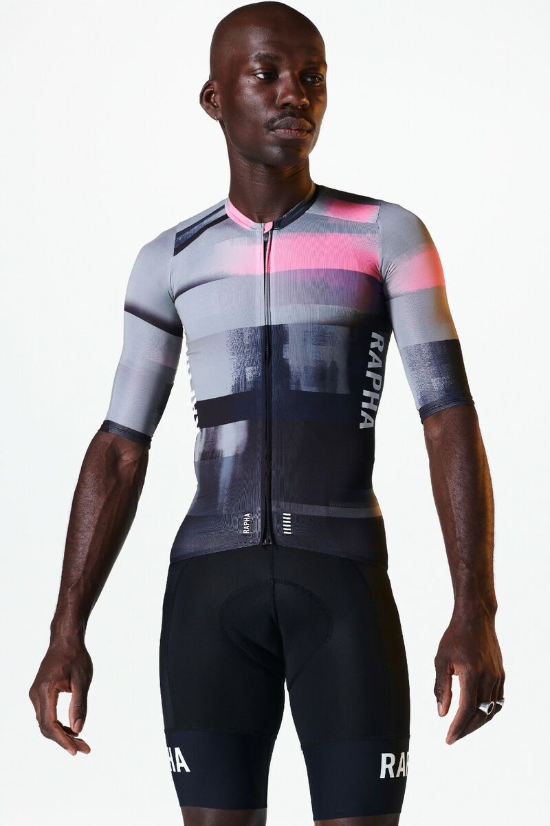 NEW Rapha Ascent Men's Pro Team Aero Jersey XL RCC Gray NEW Rapha Ascent Men's Pro Team Aero Jersey XL RCC Gray