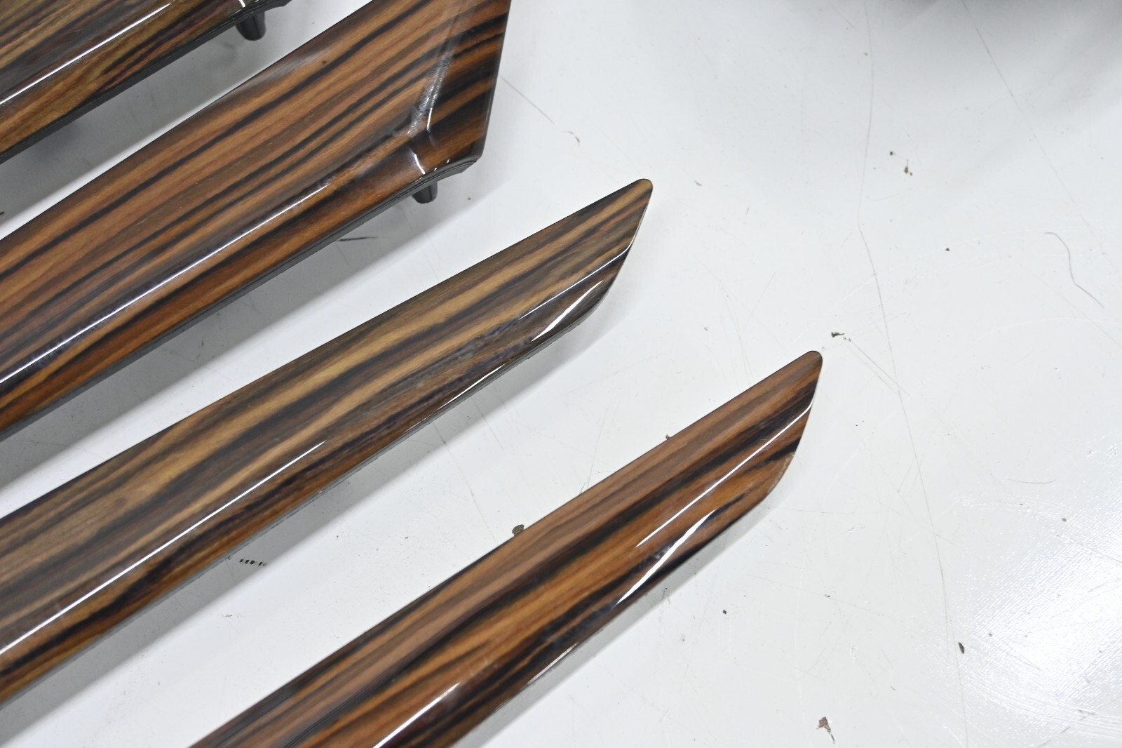 ⭐ 14-21 Maserati Ghibli Front & Rear Interior Dash Wood Grain Trim Set Panel Oem