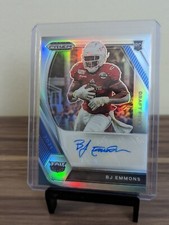 BJ Emmons 2021 Panini Prizm Draft Picks Rookie Card Autograph Silver SP FAU