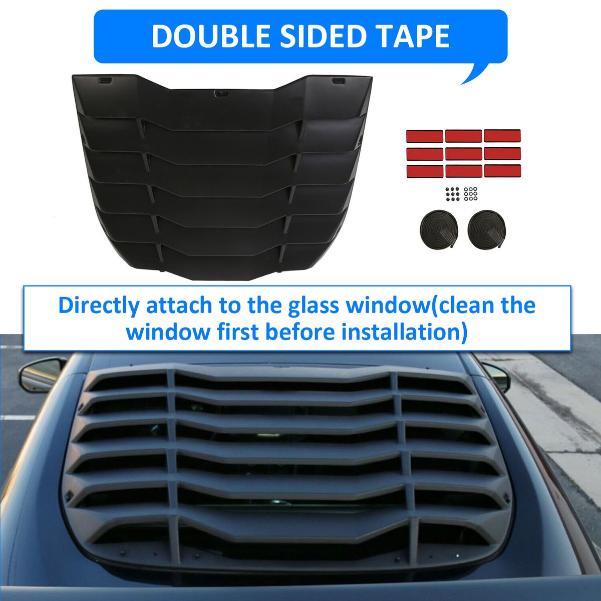 Nissan 350Z Louvers Fits 09-20 Nissan 370Z Coupe Rear Window Louver Sun ...