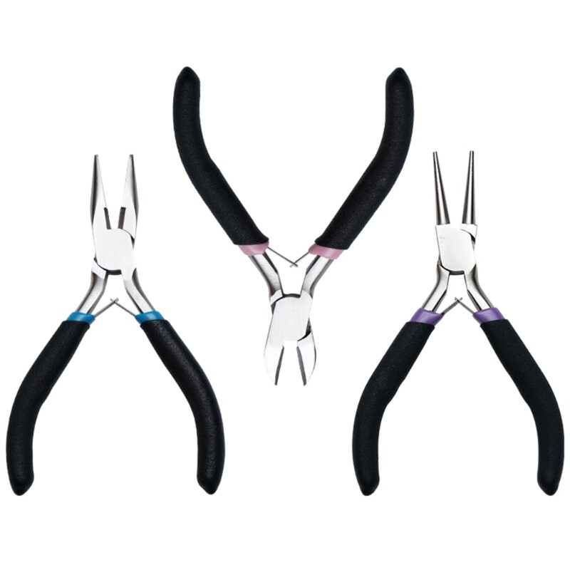 Set of Essential Jewelry Making Pliers Metal Wire Cutter Jewelry