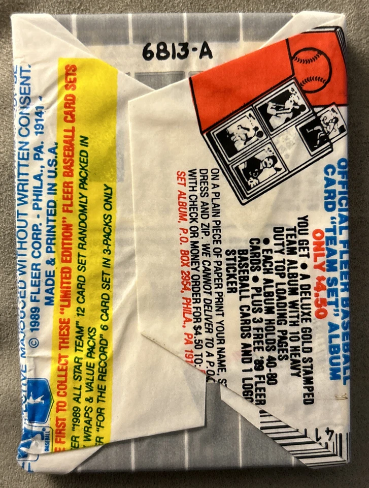 1989 Fleer Pack Padres Pirates Giants 贴纸(顶部)Vince Coleman 红雀队背面 — 第 2/2 张图片