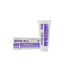 Benzac AC 5 Gel 60g Benzoyl Peroxide Acne Pimple Galderma
