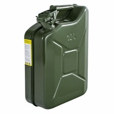 10L Tall Fuel Diesel Petrol Oil Water / Gas Steel Jerry Can With Baylent Cap