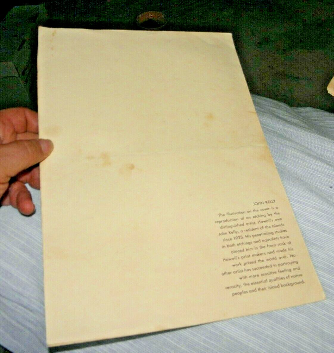 VINTAGE MENU HAWAIIAN HAWAII KONA INN BY JOHN KELLY COULD BE FROM