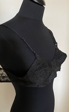 VINTAGE 1950’s Black Lace Pointy Cone Bra- Madonna Style Size 32A