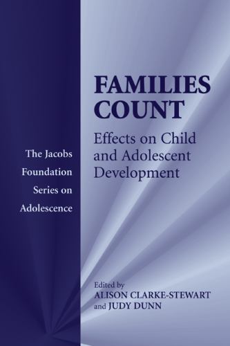 Families Count Effects on Child Adolescent Development Hardcover 9780521847537