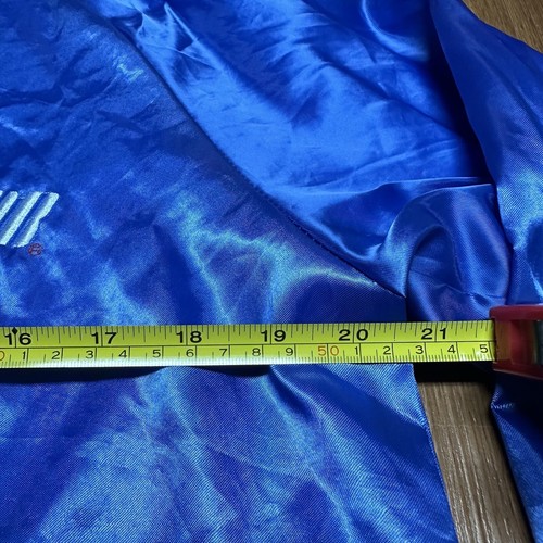 Vintage McDonald’s Blue Satin Bomber Jacket SZ M Golden Arches #1 Rare - Picture 4 of 12