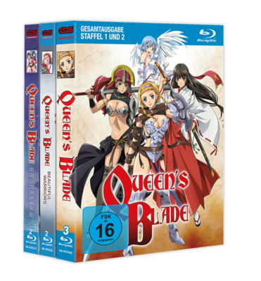 Queen's Blade Komplett-Bundle (Staffel 1+2, Rebellion + OVA) Blu-ray