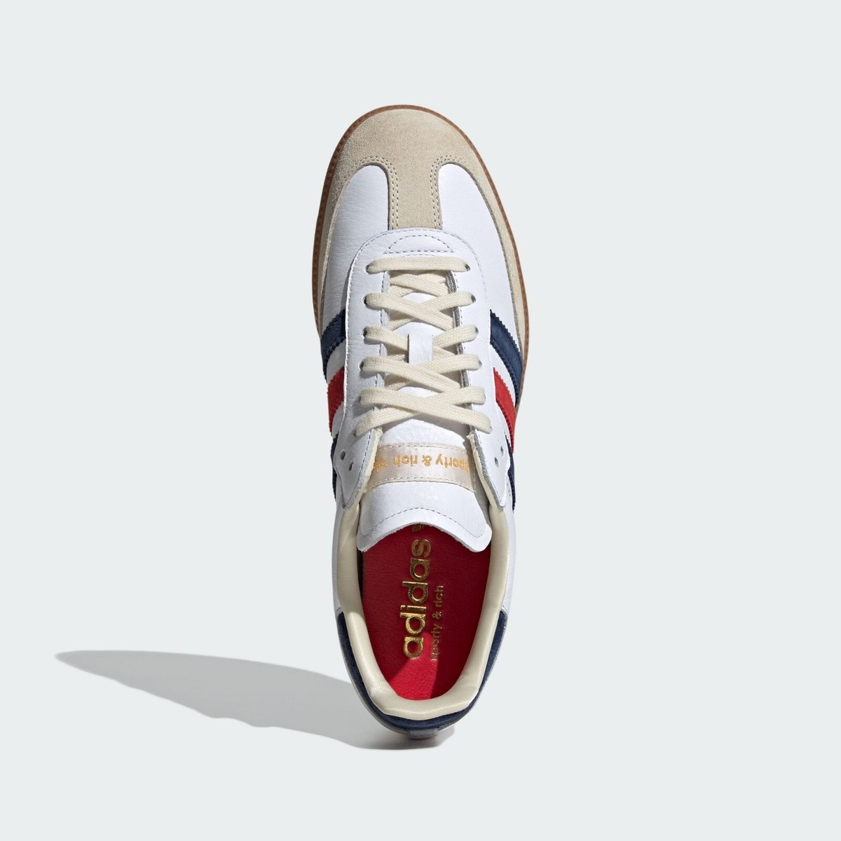 【Adidas x Sporty&Rich】Samba OG Cloud White Collegiate Adidas x Sporty & Rich Samba OG Cloud White Bold Gold IF5661
