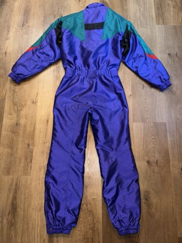 Descente Ski Suit One Piece Snowsuit Mens Medium Snow Bib Vintage 80s 90s Retro - Picture 21 of 23