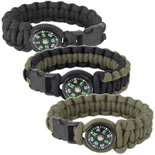 Rothco Paracord Bracelet With Compass & Side Release Buckle
