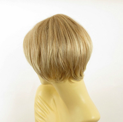 Perruque Femme Courte Oceane - Blond Clair Mèches Blond Moyen, Synthétique, Neuf Avec étiquettes