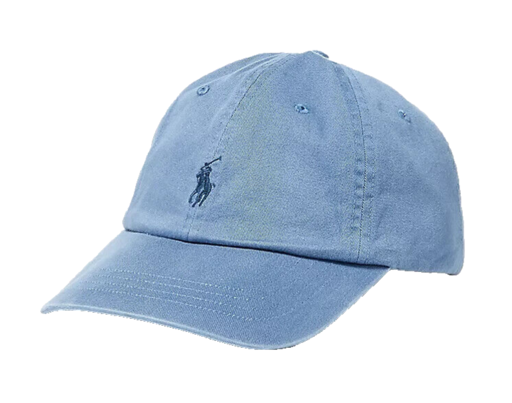 POLO RALPH LAUREN Cappello Uomo Blu Polo Pony Berretto Baseball Grande e Alto Nuovo con etichette