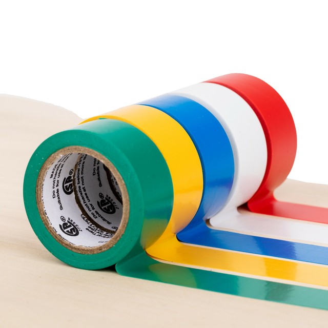 Duck 60 ft AUTO ELECTRICAL TAPE 5COLOR 3/4 in x 12 ft x 7 mil Color