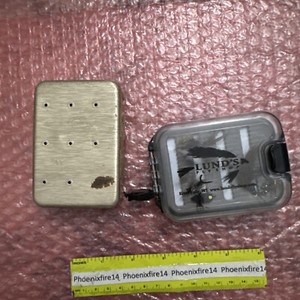 Lund Fly Shop Flies and Case + Perrine #69 Aluminum Case Fishing