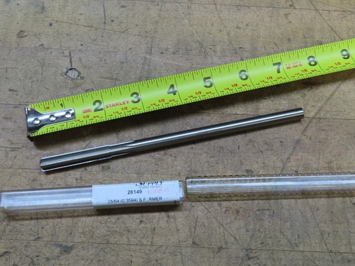 DoAll 26149 23/64" 0.3594" HSS 6 straight flute chucking reamer