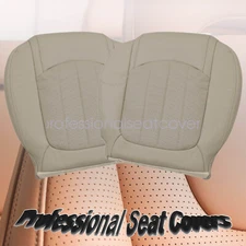 Fits 08-12 Buick Enclave Driver & Passenger Bottom PERF Leather Seat Cover Tan
