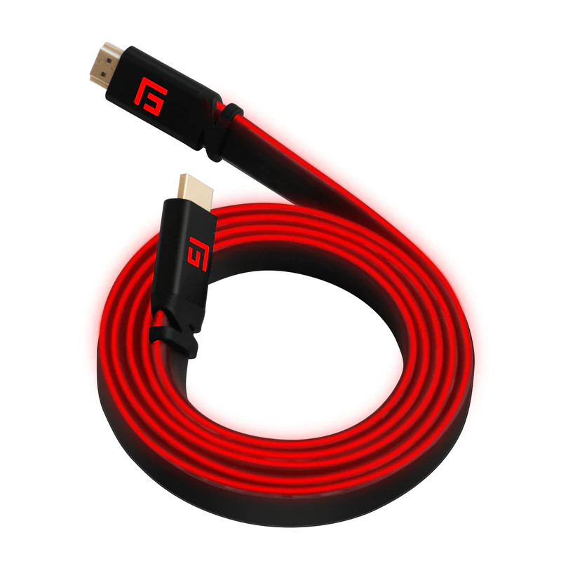 HDMI-кабель с плавающей рукояткой LED 2.1, 3 м, Высокоскоростной, 8 Кбит/60 Гц, Rot #1907097