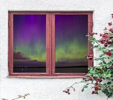 3D Night Aurora O2273 Window Film Print Sticker Cling Stained Glass UV Block Fa