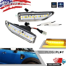 Clear Lens LED Signal SideMarker Light Lamp For 2017-2024 Mini Cooper Countryman