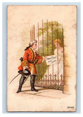 1880's Calendar C.D. Packard Edwin Burt Shoes Set Of 4 Engraved Trade Cards P96