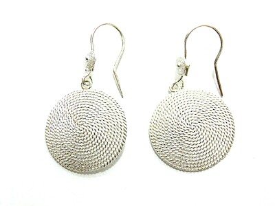 ORECCHINI CORBULA BICOLORE PENDENTE FILIGRANA SARDA ARGENTO GIOIELLI SARDI DONNA bianco brunito