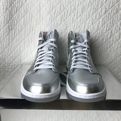 Nike Air Jordan Golf 1 High G NRG Shoes Men's SZ 12 Metallic