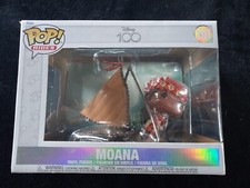  DISNEY 100 EXCLUSIVE LARGE MOANA ON BOAT POP RIDE  FUNKO POP