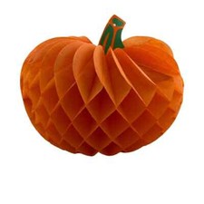 Vintage The Beistle Co Made In USA Halloween Thanksgiving Paper Folding Pumpkin