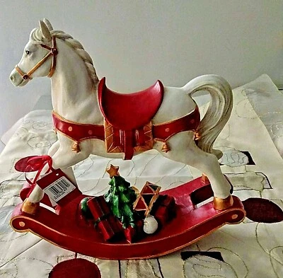 Villeroy & Boch Winter Collage cavallo a dondolo XXL circa 30 x 33 cm NUOVO V&B confezione originale altro