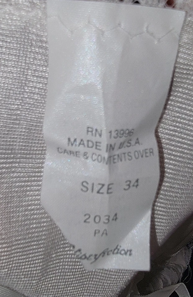 Vestido Babydoll Coqueta Pinup Noche Sin Mangas De Colección Años 70 Para Mujer Marfil Satinado Encaje Talla 34 M Foto 3 de 4