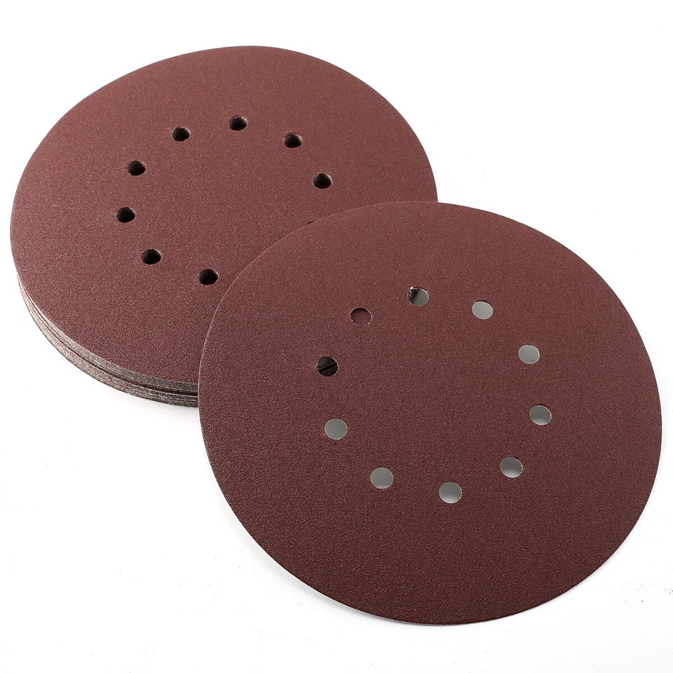 DAW21ONLINESHOP Dischi abrasivi 225 mm velcro 10 fori levigatrice per cartongesso carta abrasiva / fogli