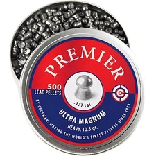 Crosman .177 ULTRA MAGNUM DOMED PELLETS 500 10.5 GRAIN Round Can Made In SPAIN