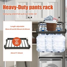 Clothes Drying Rack Retractable Pull Out Trouser Rack for Balconies Laundry Room